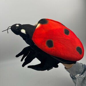 Folkmanis Ladybug Life Cycle Reversible Hand Puppet Zippers 10"